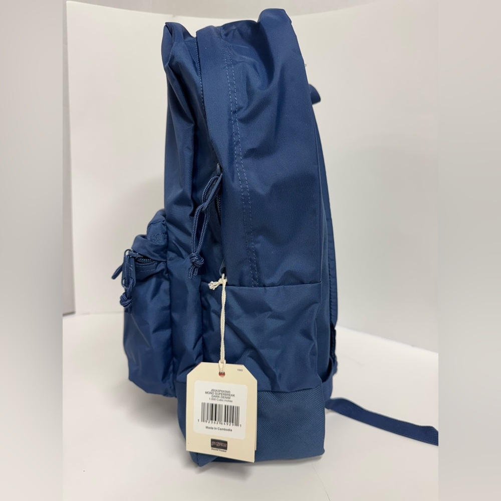 JanSport Mono Superbreak, Dark Denim - New - Picture 3 of 11